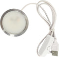 5-Pack USB LED Puck Lights, 7 Color RGB + White for 3D Crystal Displays