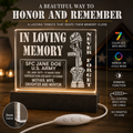 Soldier’s Cross, Custom Memorial LED Plaque, Military Tribute